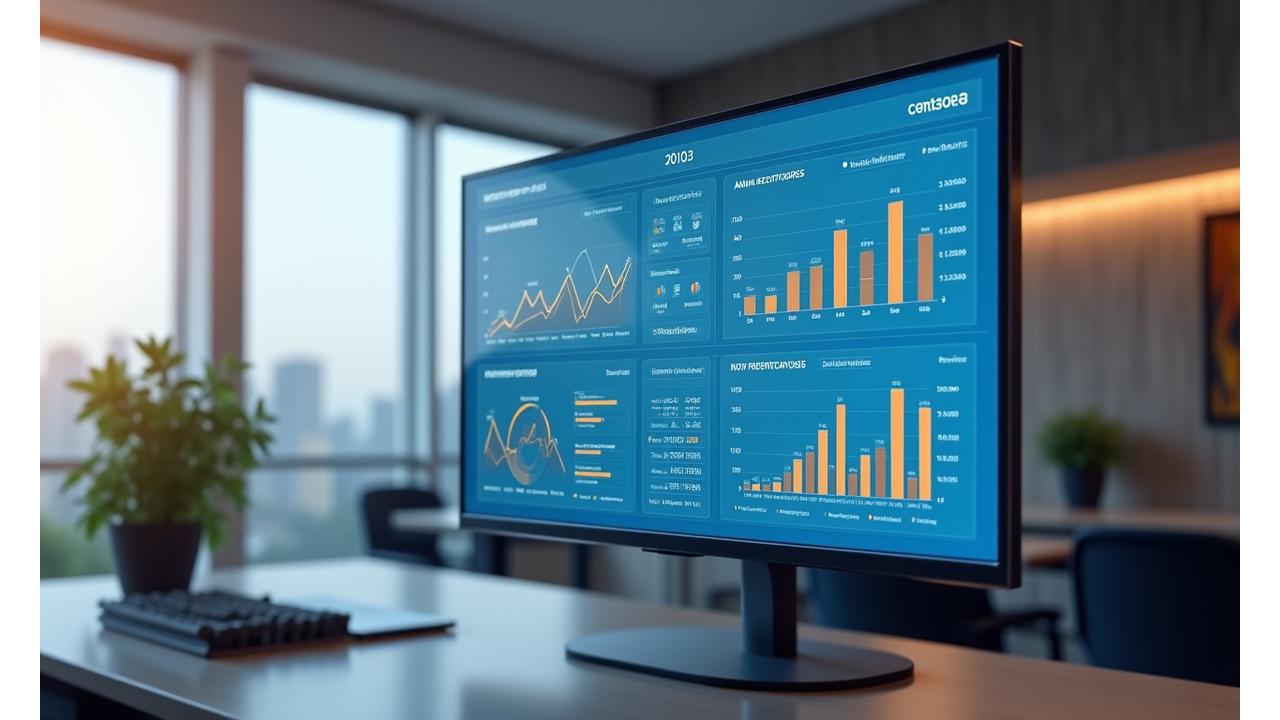 Mockup di una dashboard analitica con grafici interattivi e indicatori KPI relativi all'analisi dei contratti