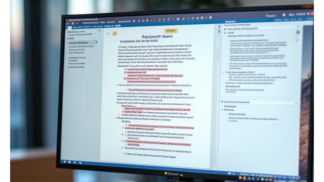 Interfaccia di collaborazione in tempo reale su un documento legale