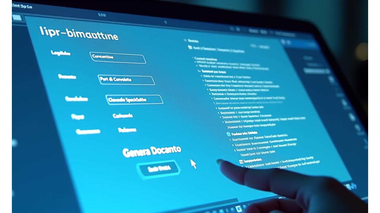 Demo interattiva di generazione automatica di un contratto legale con l'AI di Giustizia Nobile