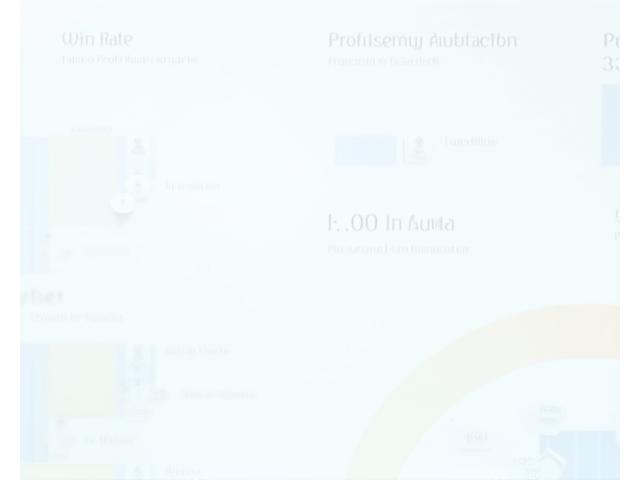 Dashboard di analytics che mostra grafici a barre, grafici a torta e indicatori KPI che rappresentano il tasso di successo nelle gare, la marginalità per settore, e il tempo di sottomissione. Interfacce pulite e moderne, con dati evidenziati da colori primari e accenti.