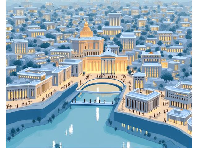 Mappa stilizzata di Roma con evidenziati i principali edifici legali e universitari, con un'icona di localizzazione sulla sede di Giustizia Nobile, Via del Corso.
