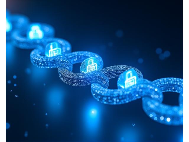 Schermo con rappresentazione visuale di un audit trail digitale sicuro con icone di lucchetto