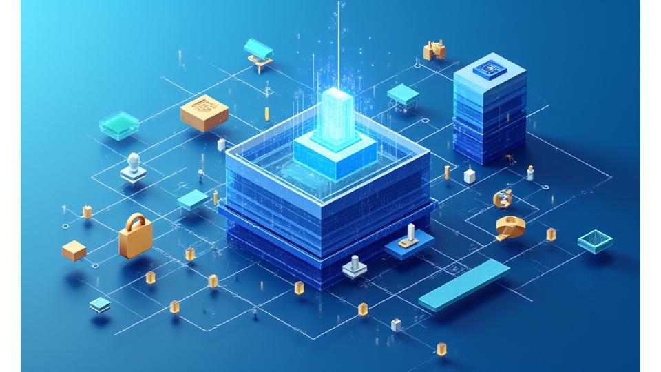 Diagramma di un framework di data governance finanziaria con flussi di dati e controlli di qualità.
